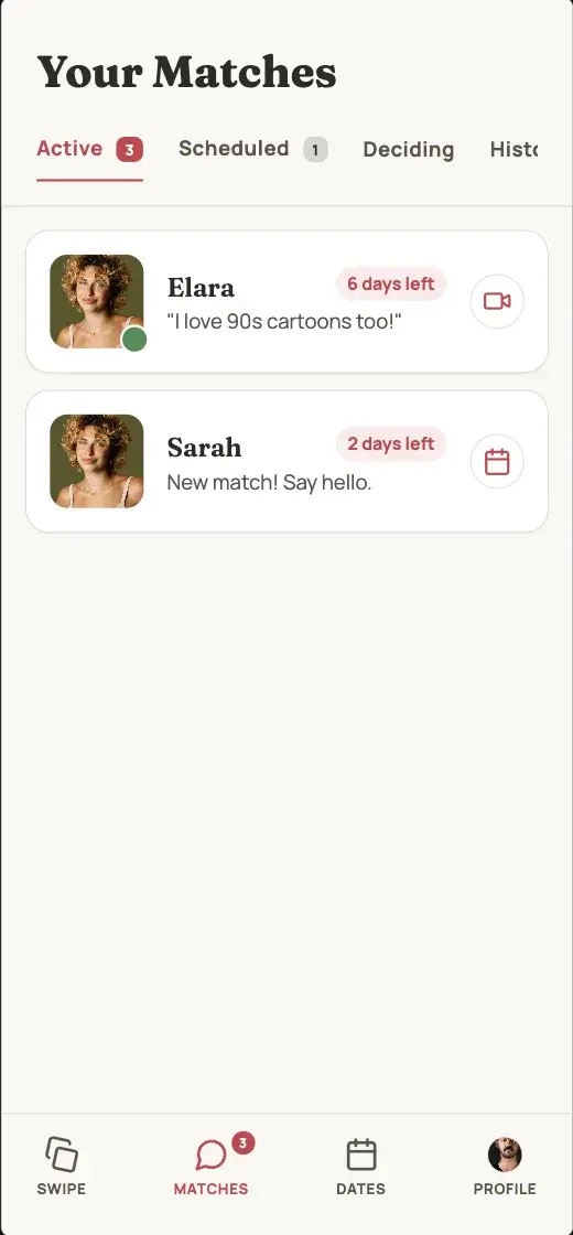 Soon - Active Matches