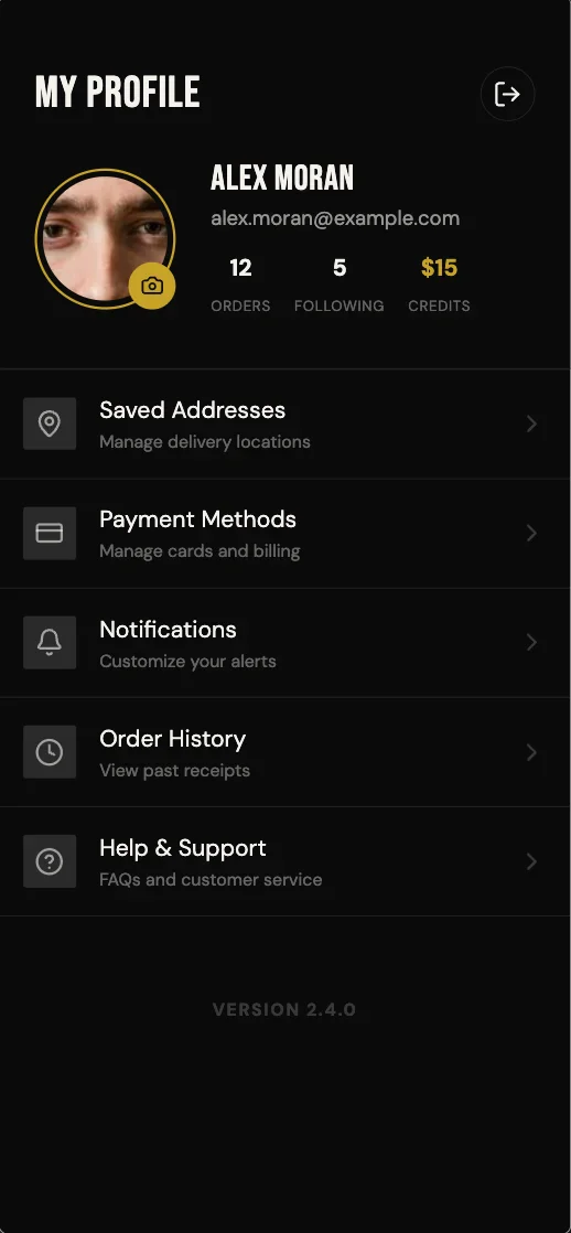 Off Menu - Profile Overview