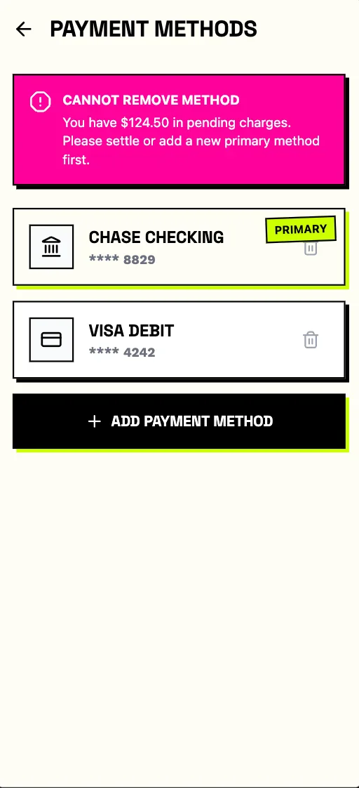 Splitto - Pending Charges Alert