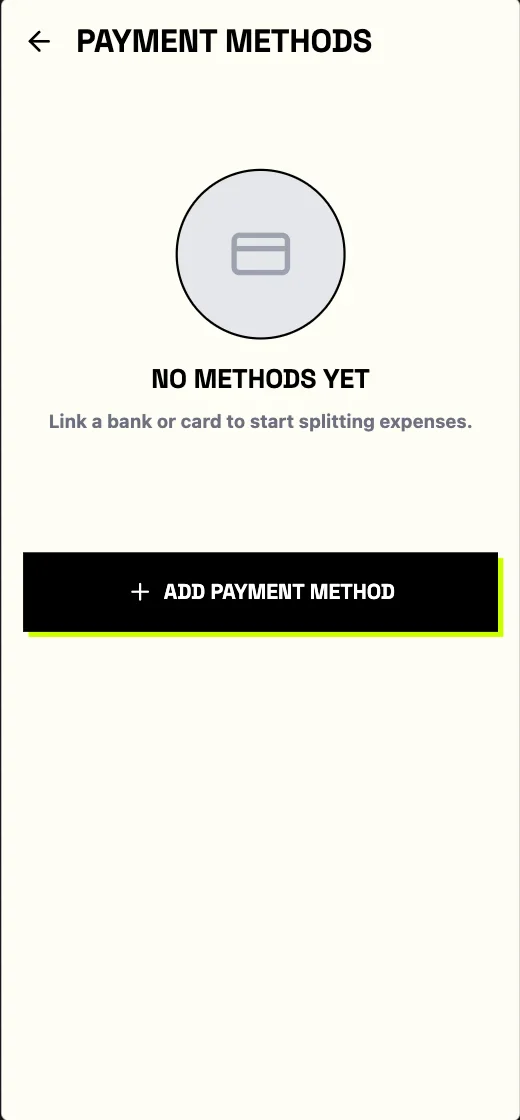 Splitto - No Payment Methods