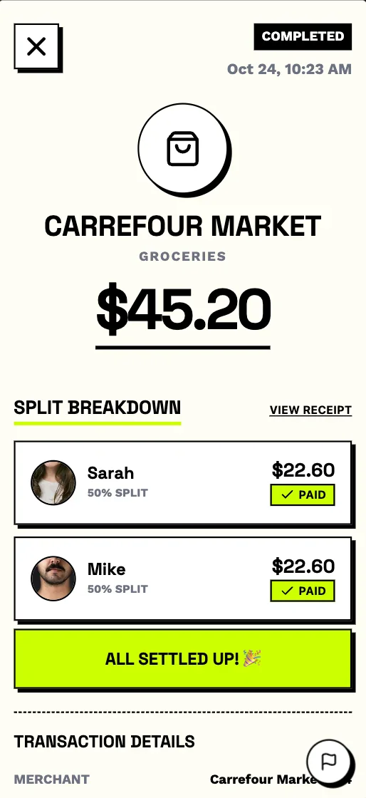 Splitto - Default View